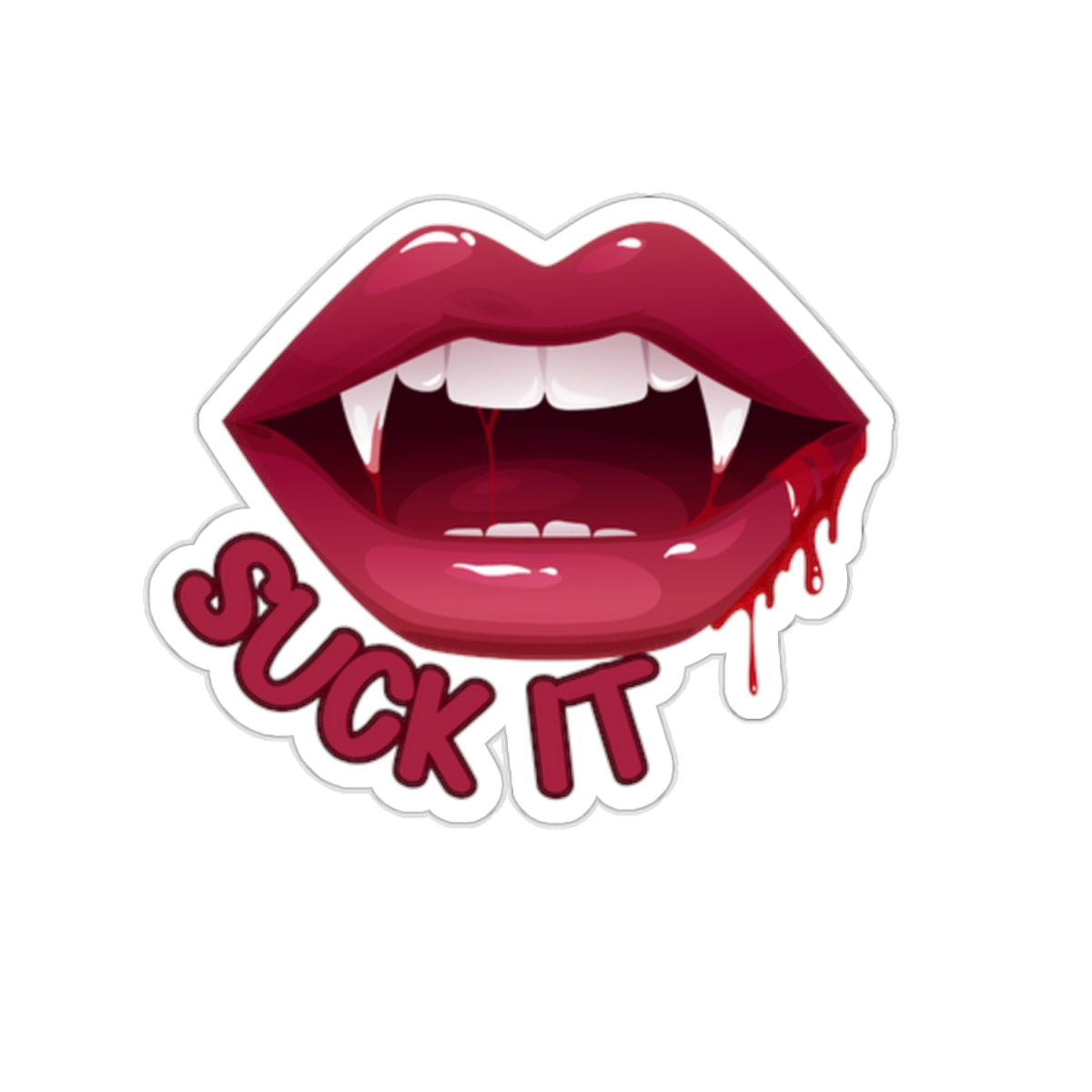 Fang-tastic: Suck It - Kiss-Cut Stickers