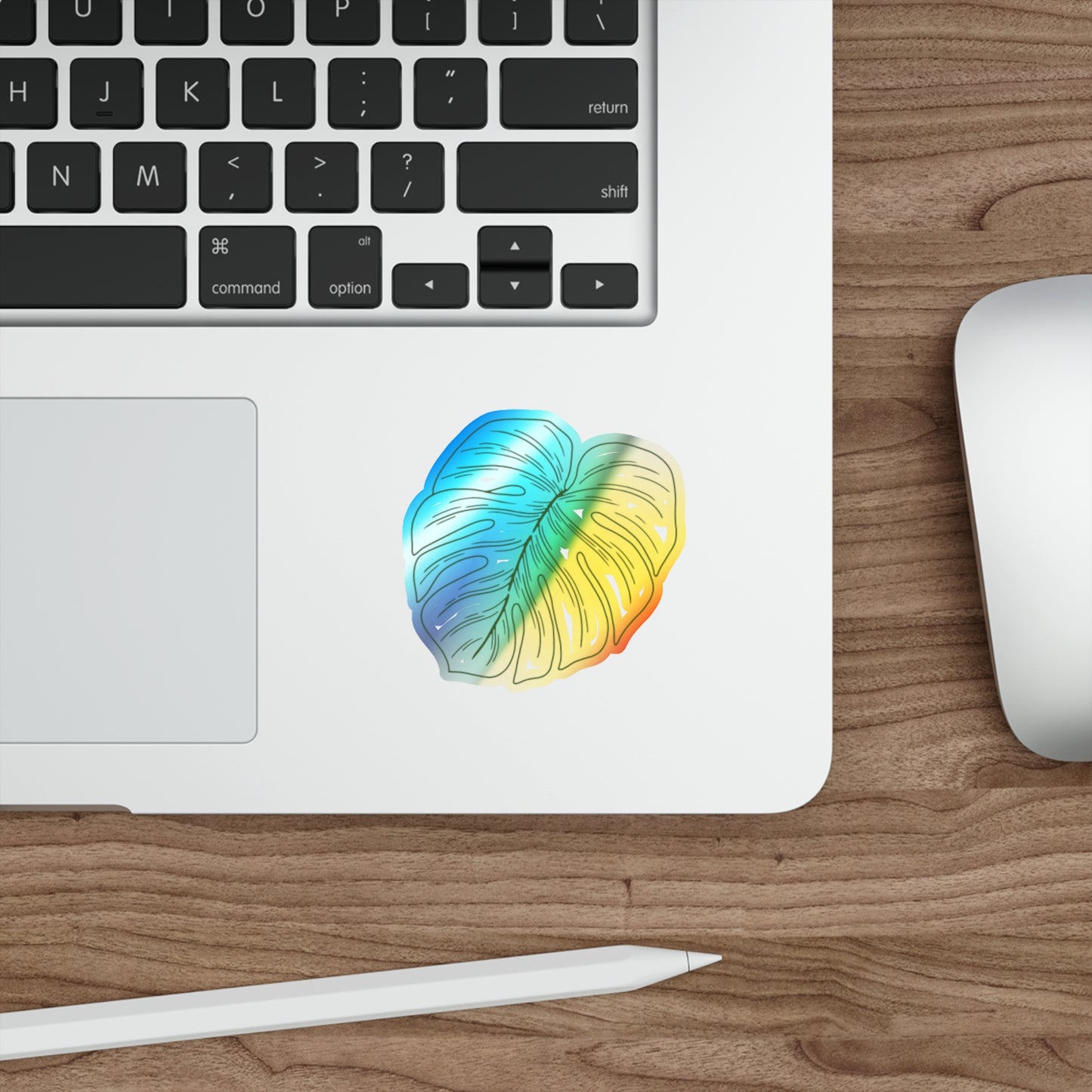 Monstera-tically Leafy - Holographic Die-cut Stickers