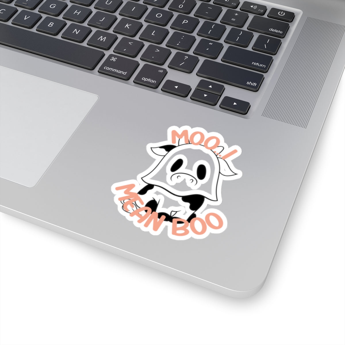 Moo-ving Ghostly Vibes! - Kiss-Cut Stickers