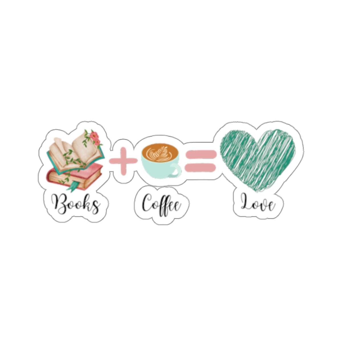 Brewed Tales & Bookish Bliss - Kiss-Cut Stickers