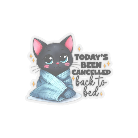 Snooze Button Cat: Today’s Off-Duty; Kiss-Cut Stickers