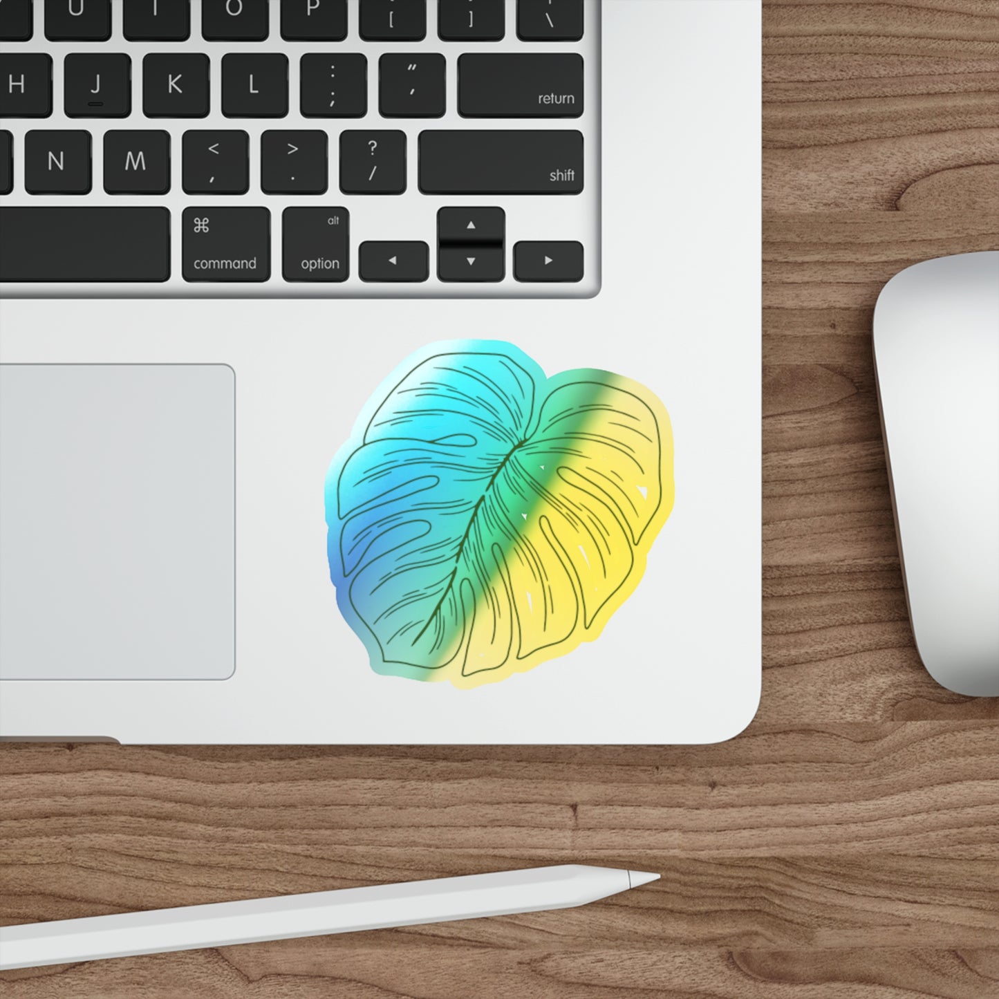 Monstera-tically Leafy - Holographic Die-cut Stickers