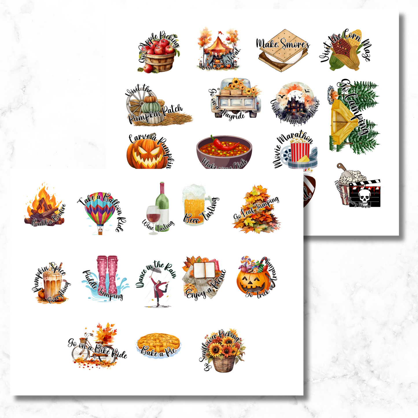 Fall Y'all: Autumn Bucket Bliss Sticker Bundle