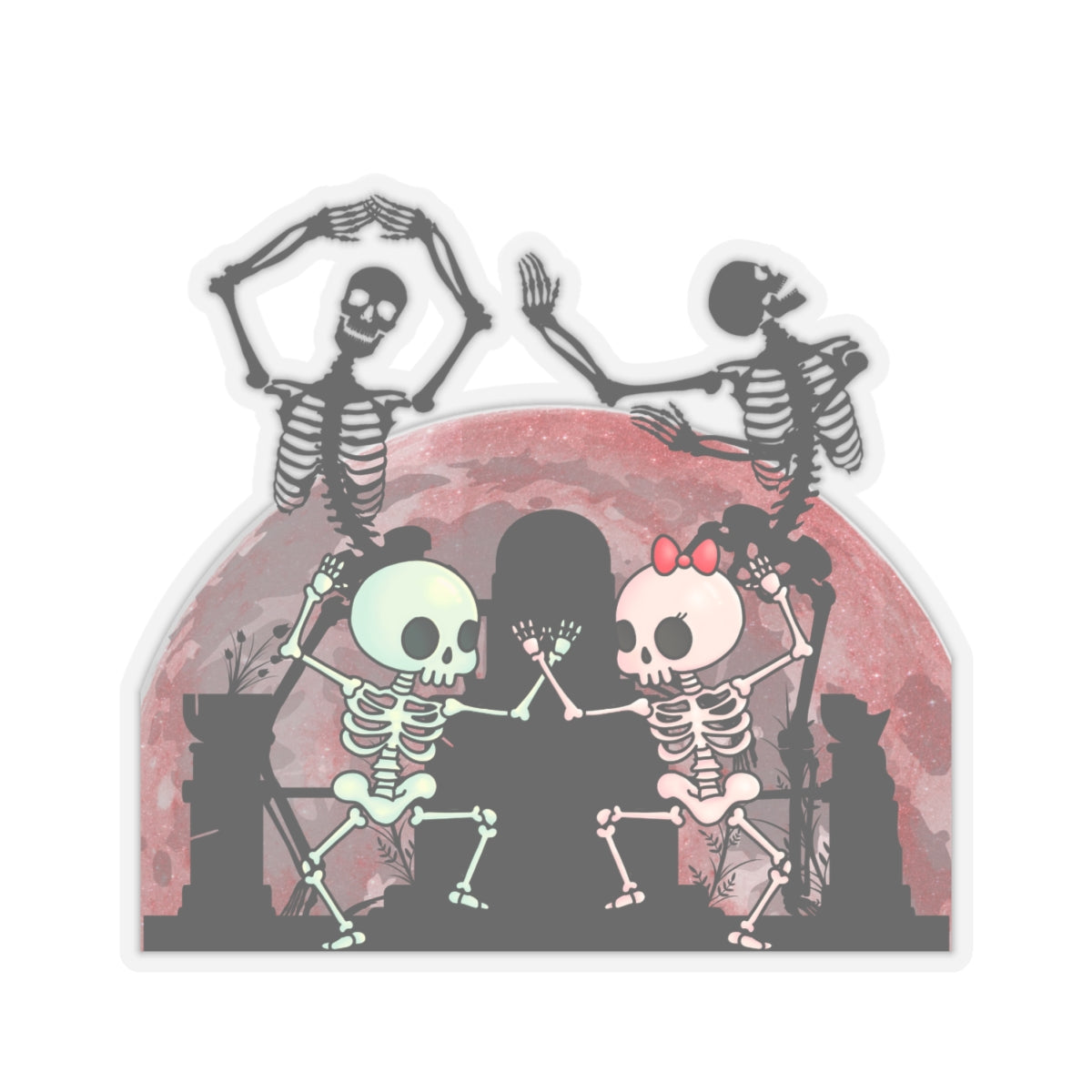 Bone-Fide Boogie: Graveyard Groove - Kiss-Cut Stickers