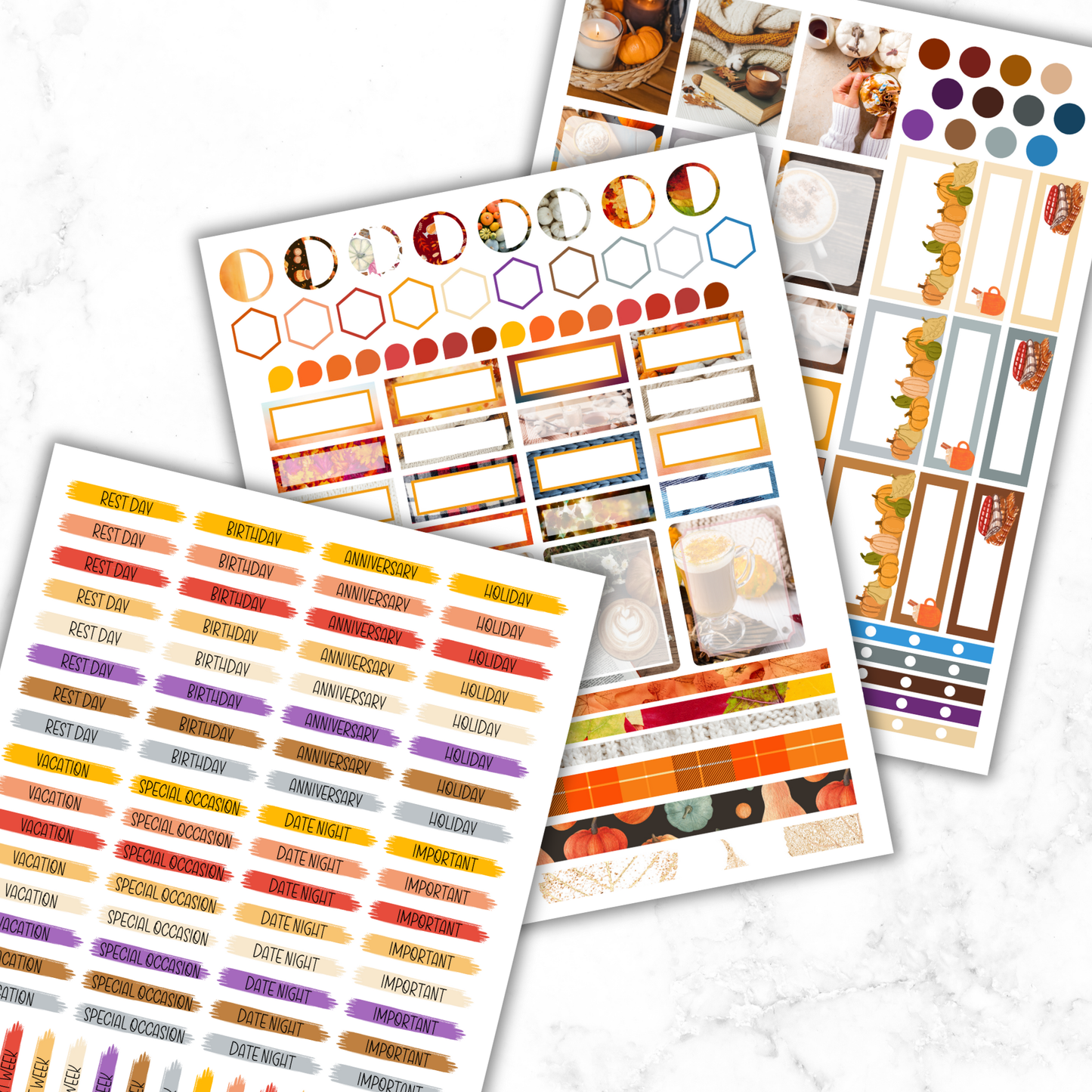 Snuggle Up & Spice It - Planner Sticker Bundle