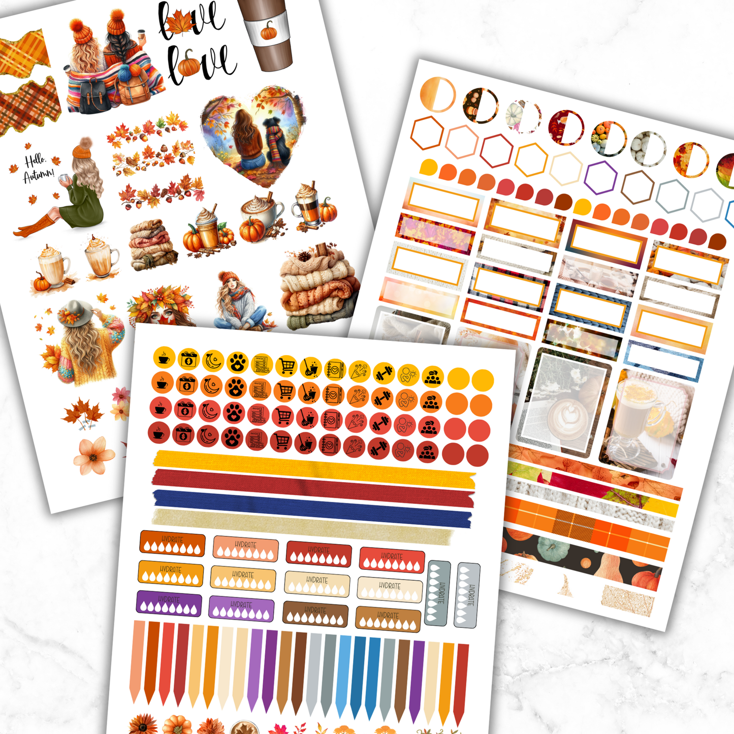 Snuggle Up & Spice It - Planner Sticker Bundle