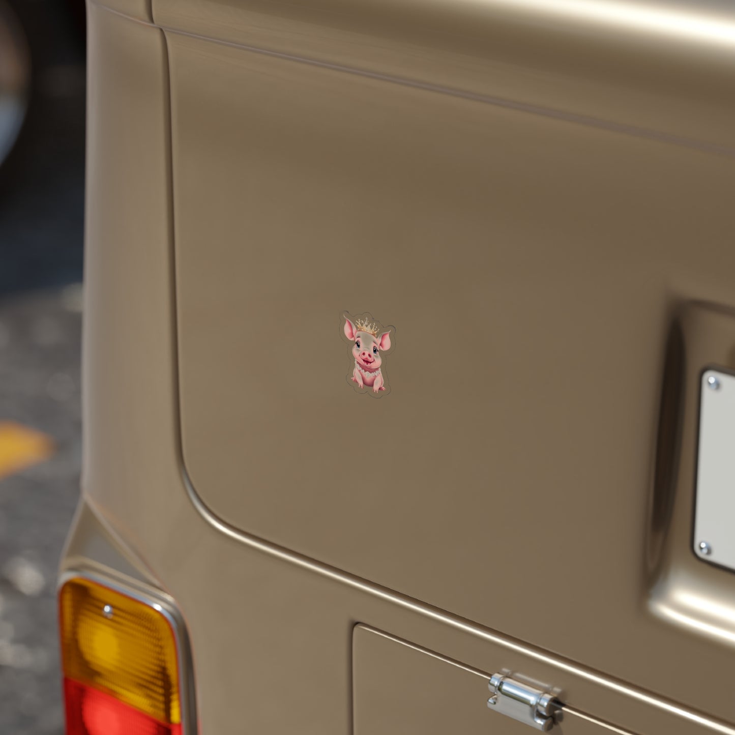 Piglet Majesty - Transparent Outdoor Sticker