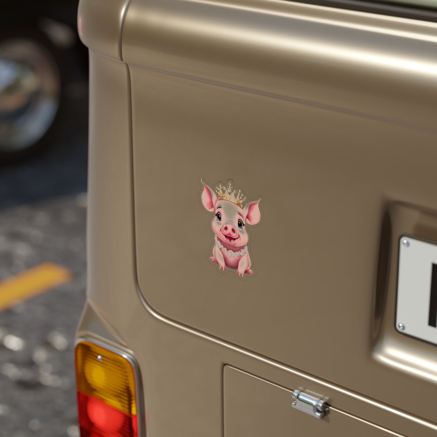 Piglet Majesty - Transparent Outdoor Sticker