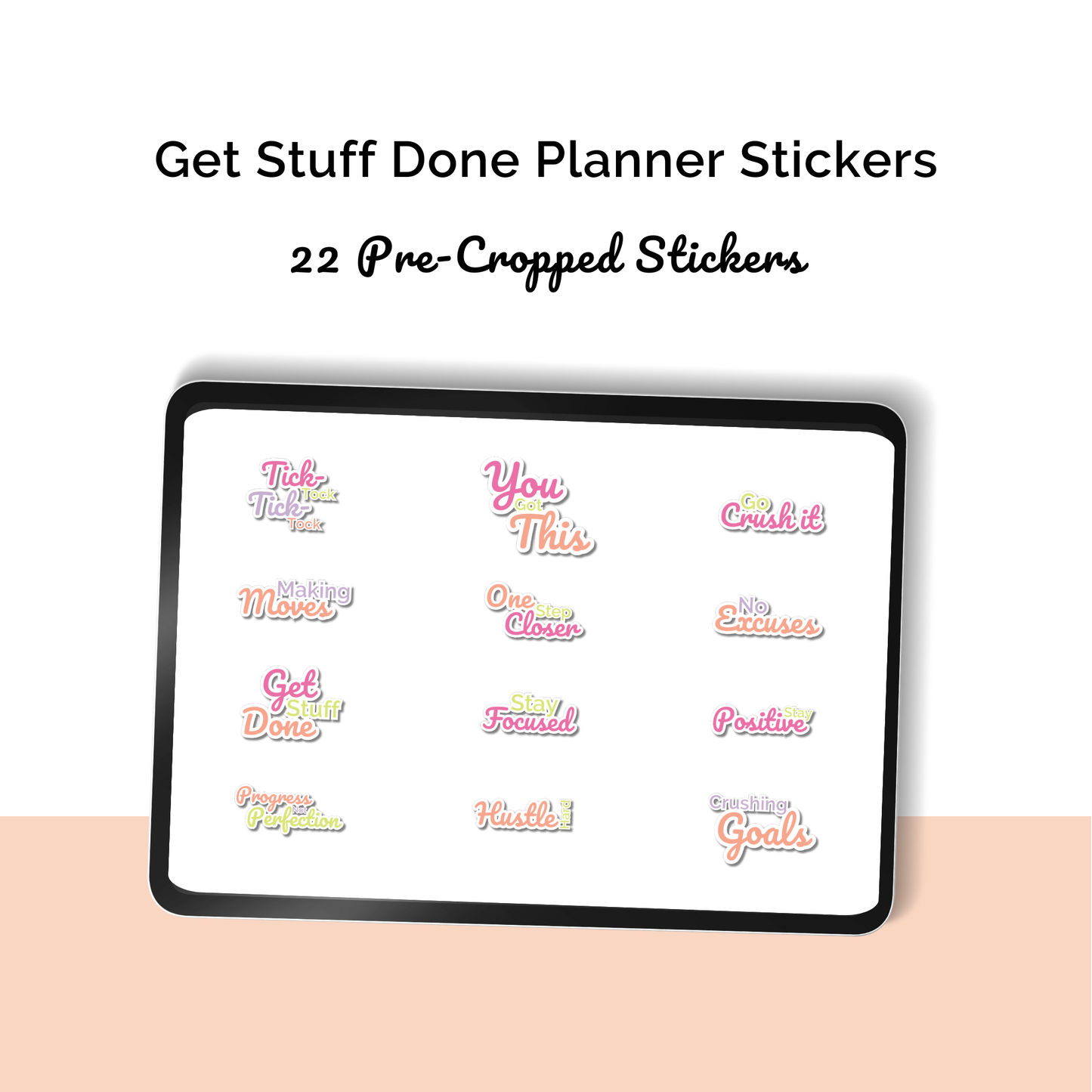 Get Stuff Done - Motivational Planner Stickers